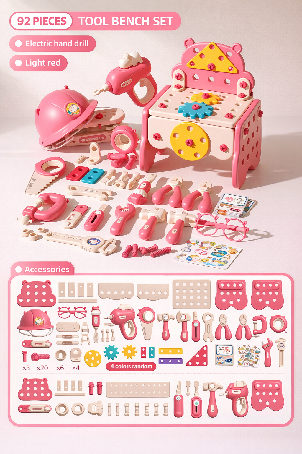 DIY Nut & Bolt Assembly Puzzle Toy – Kids Screw Building Toolbox STEM Educational Shape Matching Blocks