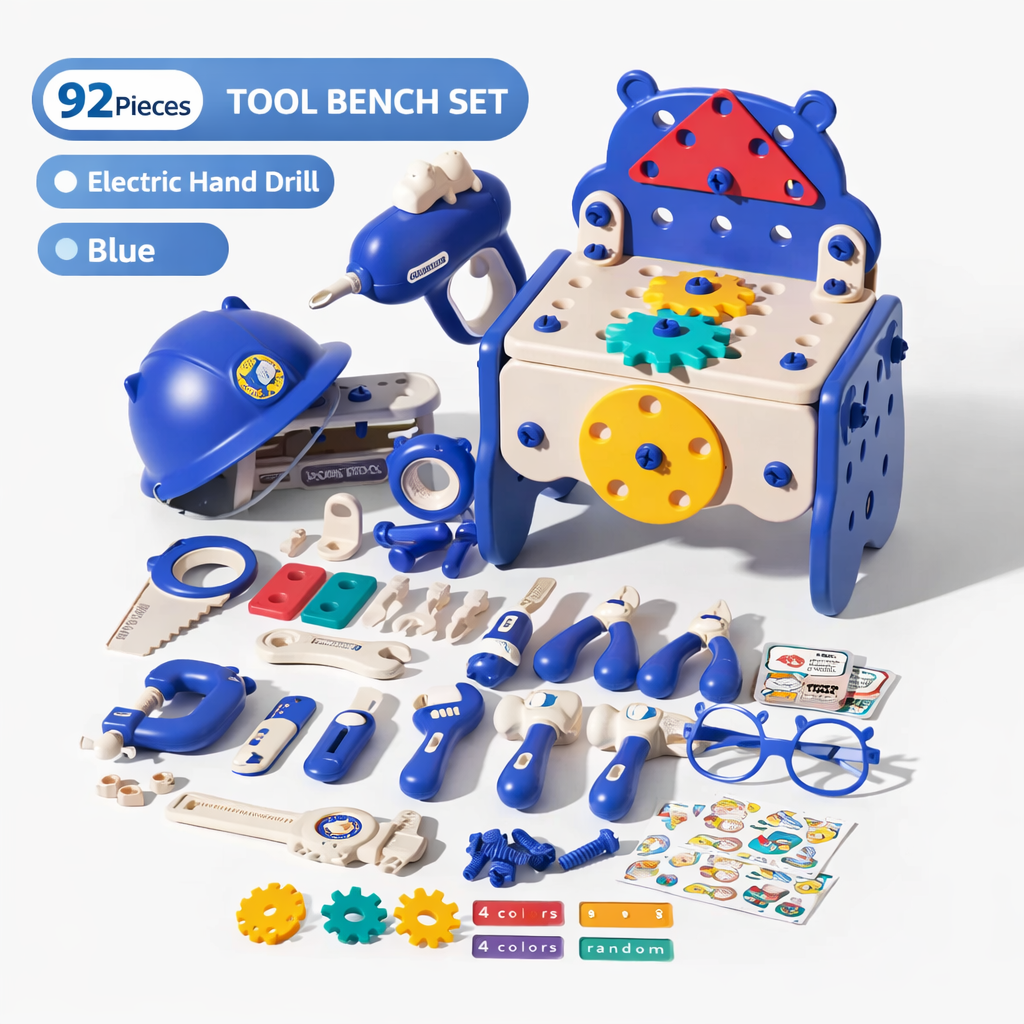 DIY Nut & Bolt Assembly Puzzle Toy – Kids Screw Building Toolbox STEM Educational Shape Matching Blocks