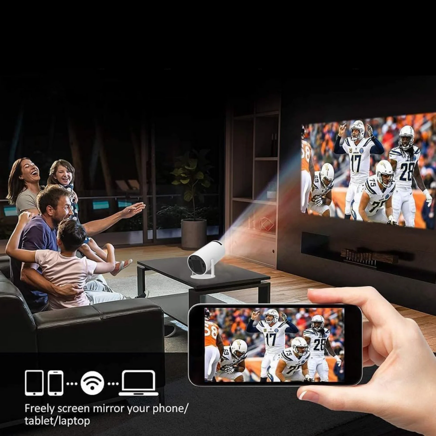 4K HD Smart Projector with Smart Streaming | Flash Sale